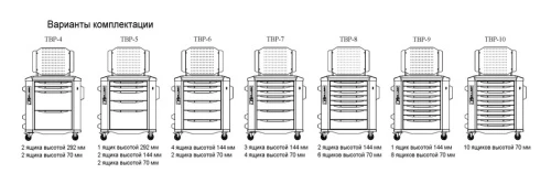 Тележка инструментальная ToollBox TBP-8 (синяя)