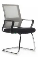 Кресло Mint RCH 1029CB (сетка серая/ткань черная)