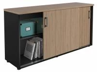 Офисный шкаф NWT 0714 вяз натуральный/антрацит