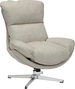 Кресло мягкое Mango (ткань бежевая)