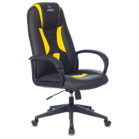 Игровое кресло Бюрократ Zombie 8 (экокожа черная/экокожа желтая)